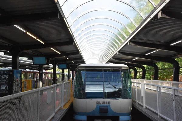 Seattle Června 2019 Seattle Center Monorail Seattlu Washingtonu Míle Jednokolejka — Stock fotografie