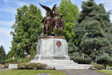 OLYMPIA, WA - 12 Haziran 1938 'de Olympia, Washington' daki Zafer Anıtı (Birinci Dünya Savaşı Anıtı), 12 Haziran 2019 'da görüldü..