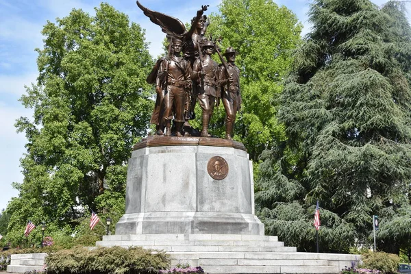 Olympia Jun 1938 Winged Victory Monument World War One Memorial — Stock Photo, Image