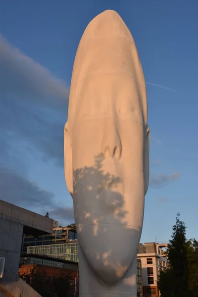 Seattle Jun Echo Jaume Plensa Olympic Sculpture Park Seattle Washington — Fotografia de Stock