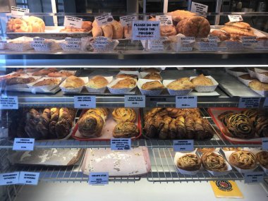 SEATTLE, WA - 13 Haziran 2019 'da görüldüğü üzere Piroshky Piroshky Seattle, Washington' daki Pike Place Market 'te.