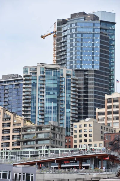 Seattle Jul Pike Place Market Seattle Washington Visto Desde Julio — Foto de Stock