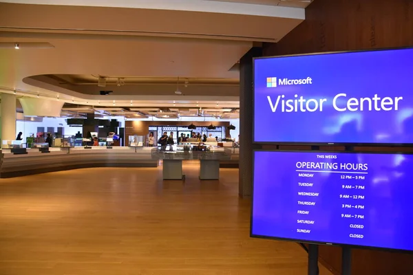 Redmond Jun Microsoft Visitor Center Redmondissa Washingtonissa Nähtynä Kesäkuu 2019 — kuvapankkivalokuva