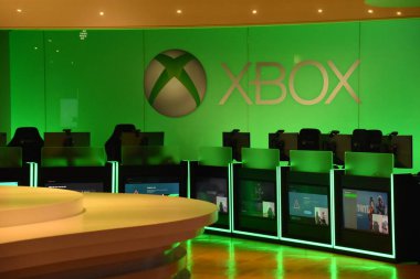 14 Haziran 2019 'da Redmond, Washington' daki karargahta Microsoft Ziyaretçi Merkezi 'nde görüldü..