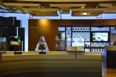 14 Haziran 2019 'da Redmond, Washington' daki karargahta Microsoft Ziyaretçi Merkezi 'nde görüldü..