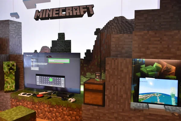 Setembro De 2019 Parma, Itália: Jogo De Aplicativos Minecraft Em