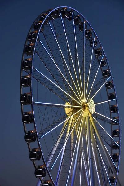 Seattle Jul View Seattle Great Wheel Pier Seattle Washington July — Stock Photo, Image