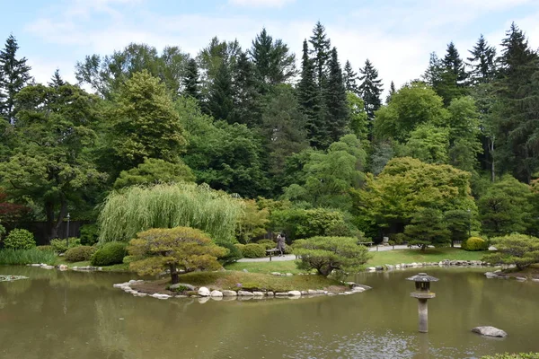 Seattle Japanese Garden Washington Park Arboretum Seattle Washington — Foto de Stock