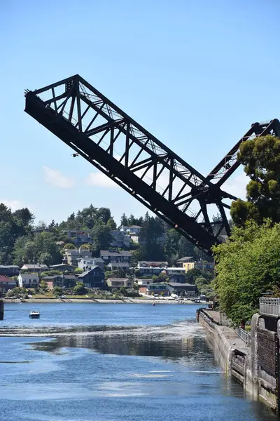 Seattle Jul Hiram Chittenden Locks Ballard Locks Seattle Washington Julio —  Fotos de Stock