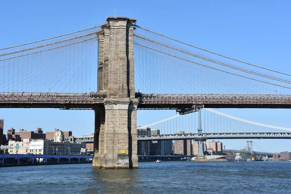 New York, Ny - Haz 30: Brooklyn Köprüsü New York'ta, 30 Haziran 2019 tarihinde görüldü. 