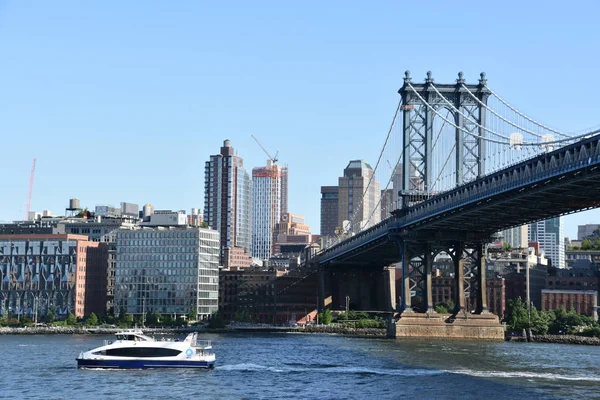 30일 2019년 30일 맨해튼 브리지 맨해튼과 다운타운 브루클린을 연결하는 뉴욕시의 — 스톡 사진