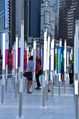 NEW YORK, NY - 23 Haziran 2019 'da New York' un Seaport İlçesinde Nautilus heykeli.