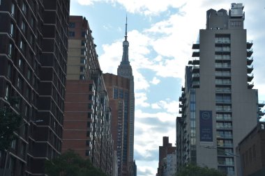 NEW YORK, NY - 30 Haziran 2019 'da New York' ta Empire State Building 'de görüldü.. 