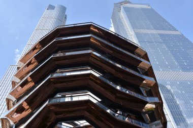 New York, Ny - 20 Temmuz 2019 'da Manhattan, New York' taki Hudson Yard 'daki Gemi.