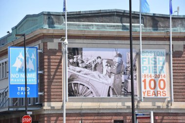 BOSTON, MA - 28 Temmuz 2019 'da görüldüğü gibi Boston Balık İskelesi 28: 100' de.