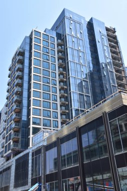 BOSTON, MA - 28 Temmuz 2019 'da Boston, Massachusetts' te görülen liman.