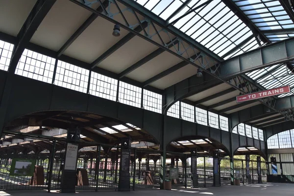 Jersey City Aug Central Railroad New Jersey Terminal Liberty State — Stock Photo, Image