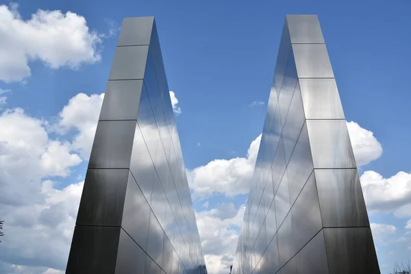 Jersey City Aug Das Leere Sky Denkmal Liberty State Park — Stockfoto