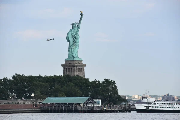 New York Août Statue Liberté New York États Unis Vue — Photo
