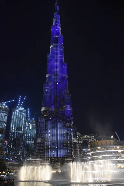 Dubai Uae Feb Dubai Fountain Dubai Uae Seen Feb 2020 — Stock Photo, Image