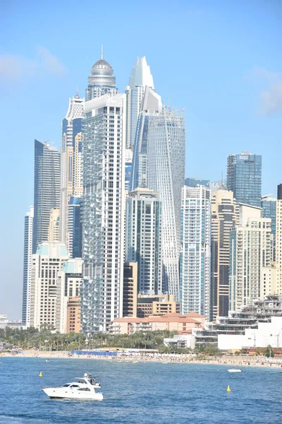 Dubai Verenigde Arabische Emiraten Feb Uitzicht Jumeirah Beach Residences Vanaf — Stockfoto