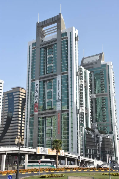 Sharjah Vae Februar 2020 Wolkenkratzer Sharjah Vereinigte Arabische Emirate — Stockfoto