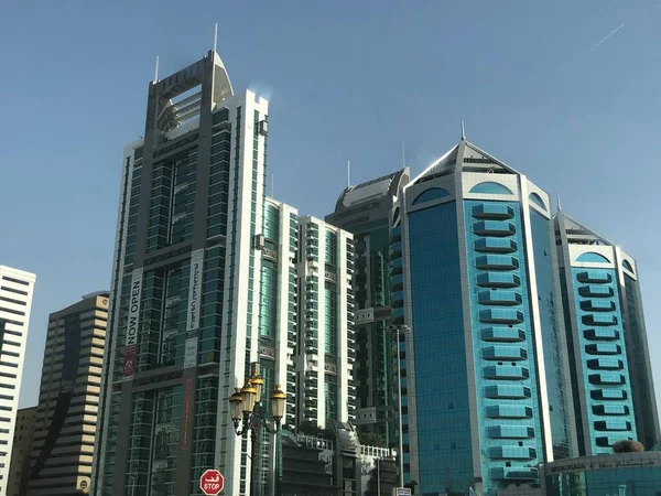 Sharjah Vae Februar 2020 Wolkenkratzer Sharjah Vereinigte Arabische Emirate — Stockfoto