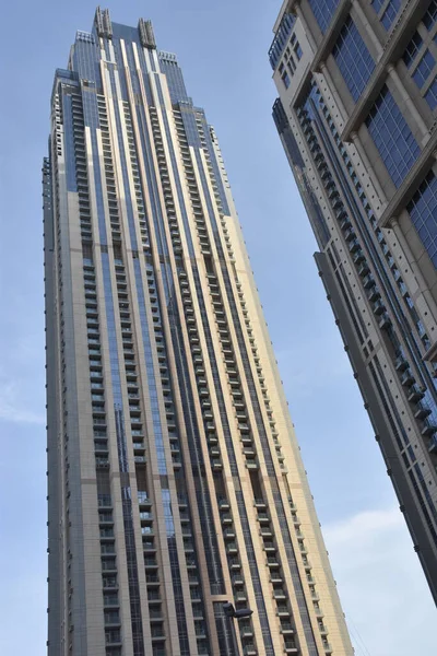 Мбаппе Uae Feb Вид Небоскребы Sheikh Zayed Road Дубае Uae — стоковое фото