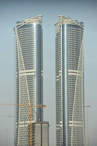 Dubai Uae Feb View Sheikh Zayed Road Skyscrapers Dubai Uae — Stock Photo, Image