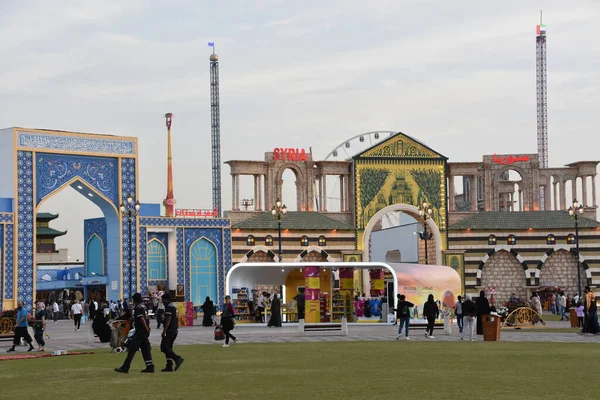 Dubai Förenade Arabemiraten Feb Global Village Dubai Förenade Arabemiraten Sett — Stockfoto