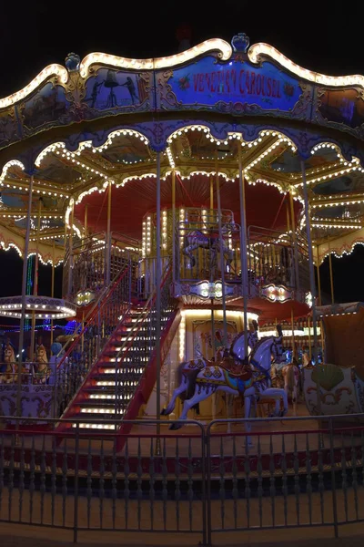 Dubai Verenigde Arabische Emiraten Feb Amusement Rides Global Village Dubai — Stockfoto