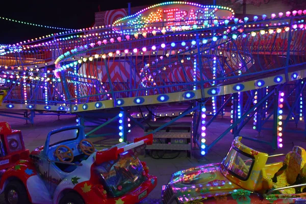 Dubai Uae Feb Amusement Rides Global Village Дубаї Оае Видно — стокове фото