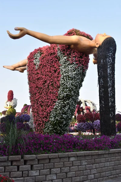 Dubai Ηνωμένα Αραβικά Εμιράτα Φεβρουαρίου Dubai Miracle Garden Στα Ηνωμένα — Φωτογραφία Αρχείου