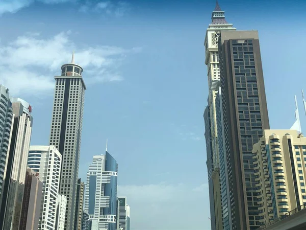 Dubai Uae Dec View Sheikh Zayed Road Skyscrapers Dubai Uae — Stock Photo, Image