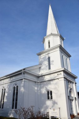 New Canaan, Connecticut 'taki St Michaels Lutheran Kilisesi, 21 Mart 2020' de görüldüğü gibi..