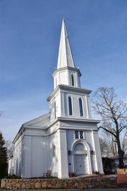 New Canaan, Connecticut 'taki St Michaels Lutheran Kilisesi, 21 Mart 2020' de görüldüğü gibi..