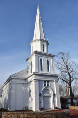 New Canaan, Connecticut 'taki St Michaels Lutheran Kilisesi, 21 Mart 2020' de görüldüğü gibi..