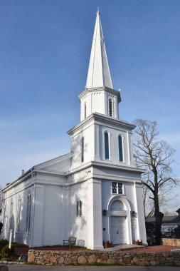 New Canaan, Connecticut 'taki St Michaels Lutheran Kilisesi, 21 Mart 2020' de görüldüğü gibi..