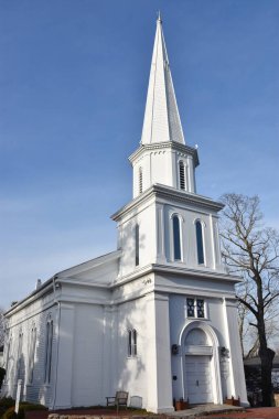 New Canaan, Connecticut 'taki St Michaels Lutheran Kilisesi, 21 Mart 2020' de görüldüğü gibi..