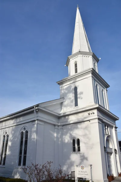 Νεα Κανααν Mar Michaels Lutheran Church New Canaan Connecticut Όπως — Φωτογραφία Αρχείου
