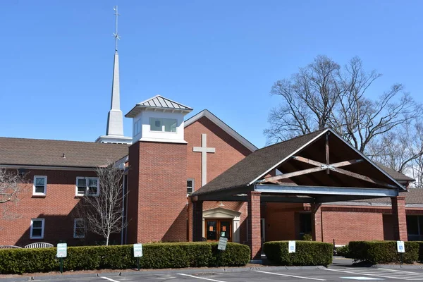New Cana Mar United Methodist Church New Canaan Connecticut See — 스톡 사진