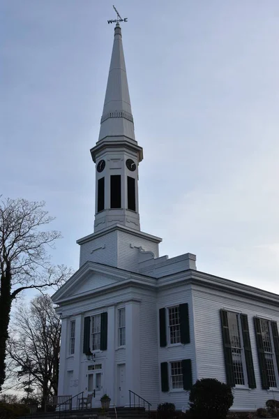 Νεα Κανααν Mar Εκκλησία Στην Νέα Χαναάν Κονέκτικατ Όπως Φαίνεται — Φωτογραφία Αρχείου