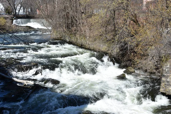 Рибний Промисел Overlook Falls Beacon New York — стокове фото