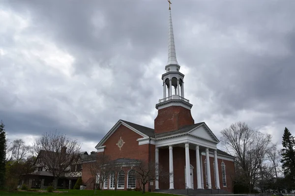 Ridgefield Abril Jesse Lee Memorial Iglesia Metodista Unida Ridgefield Connecticut — Foto de Stock