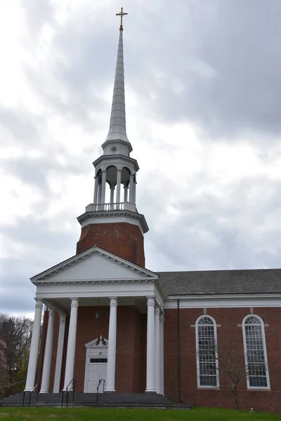 Ridgefield Rr25 Jesse Lee Memorial United Methodist Church Ridgefield Connecticut — 图库照片