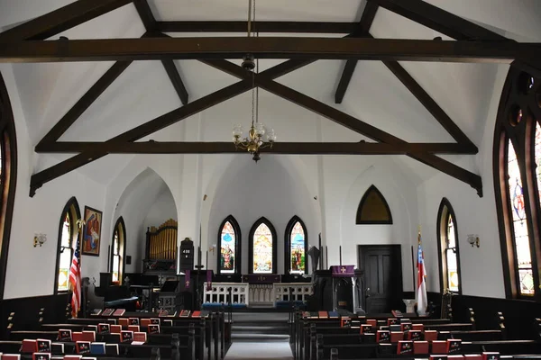 South Salem Apr Pauls Chapel Episcopal South Salem New York — 스톡 사진