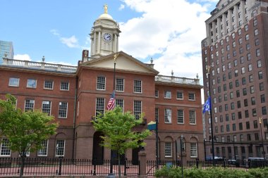 Hartford, Connecticut 'taki Eski Eyalet Binası, 10 Mayıs 2020' de görüldüğü gibi.. 