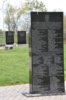 NEW BRITAIN, CT - 16 Mayıs: Ulusal Iwo Jima Memorial, New Britain, Connecticut, 16 Mayıs 2020.