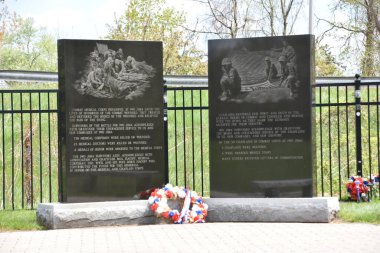 NEW BRITAIN, CT - 16 Mayıs: Ulusal Iwo Jima Memorial, New Britain, Connecticut, 16 Mayıs 2020.