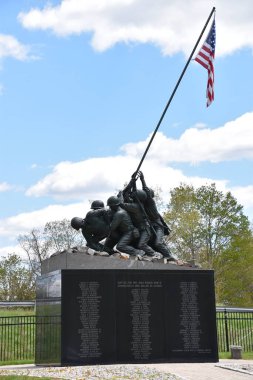 NEW BRITAIN, CT - 16 Mayıs: Ulusal Iwo Jima Memorial, New Britain, Connecticut, 16 Mayıs 2020.